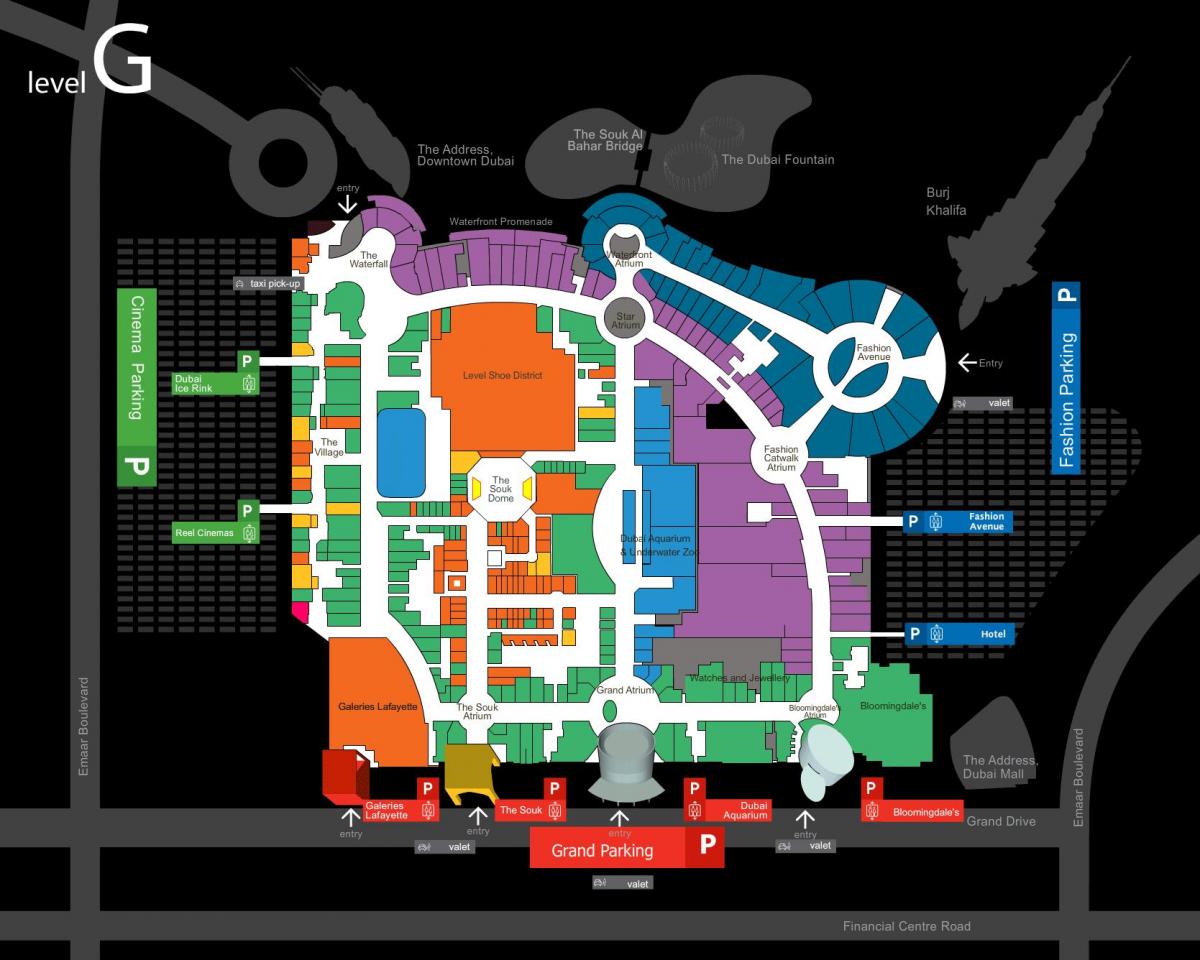 kartet i Dubai mall