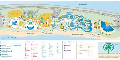 Kart av Atlantis i Dubai