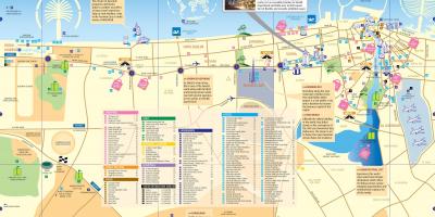 Turist kart over Dubai