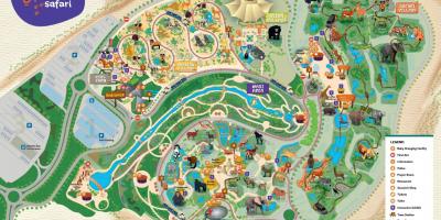 Kart over Dubai zoo