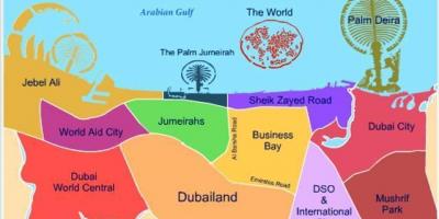 Kart over Dubailand