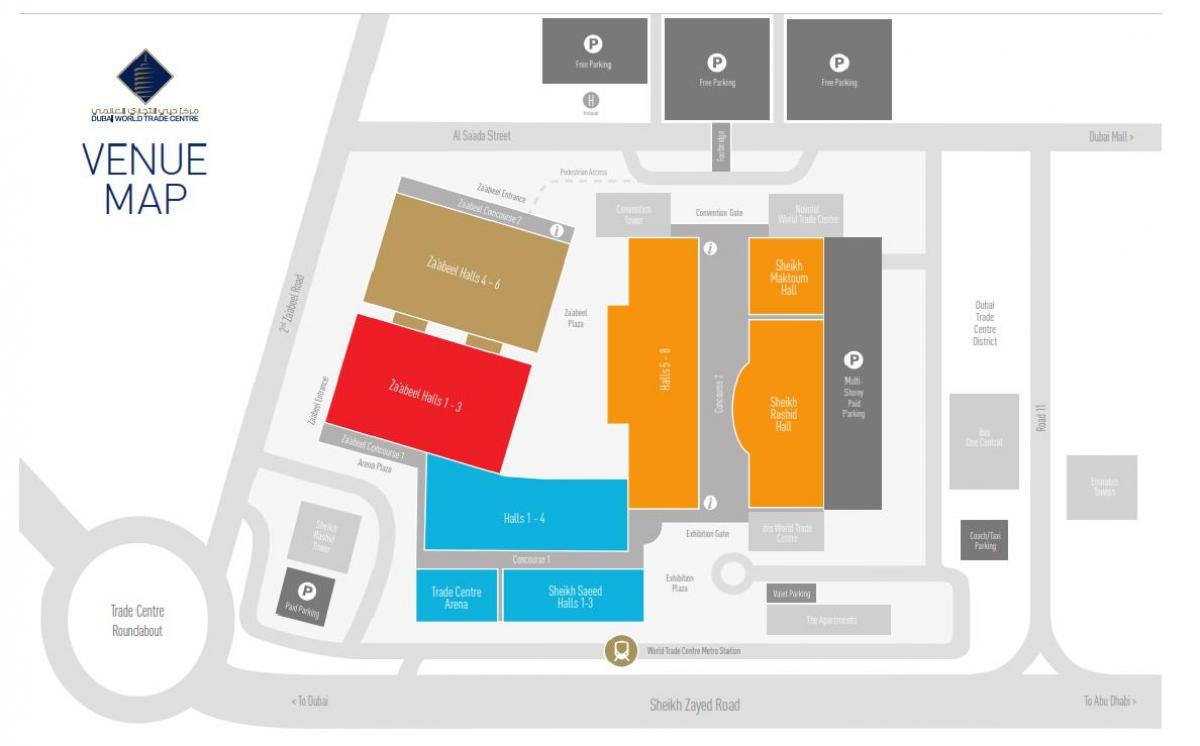 kartet i Dubai mall parkering