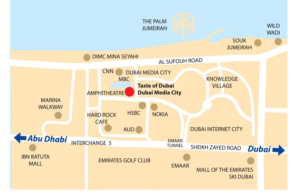 Dubai media city-kart