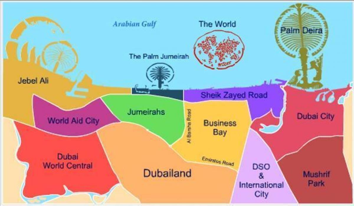 kart over Dubailand