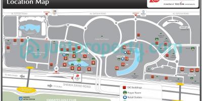 Kart over Dubai internet city