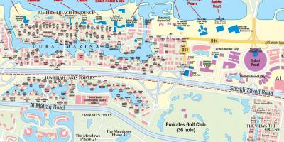 Dubai marina kart med å bygge navn