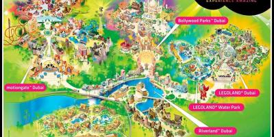 Dubai parks and resorts beliggenhet kart