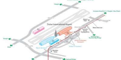 Dxb flyplassen kart