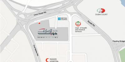 Rashid sykehus Dubai-kart